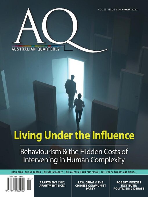 Title details for AQ: Australian Quarterly by Australian Institute of Policy and Science - Available